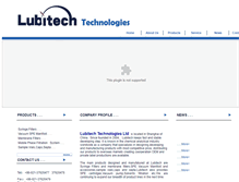 Tablet Screenshot of lubitech.com